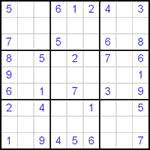 Судоку 9х9 #67 средний