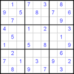 Судоку 9х9 #68 средний