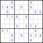Судоку 9х9 #69 средний