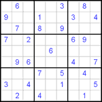 Судоку 9х9 #71 средний