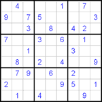 Судоку 9х9 #72 средний