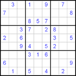 Судоку 9х9 #74 средний