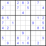 Судоку 9х9 #77 средний