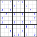 Судоку 9х9 #79 средний