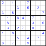 Судоку 9х9 #80 средний