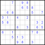 Судоку 9х9 #81 средний