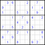 Судоку 9х9 #82 средний