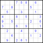 Судоку 9х9 #84 средний