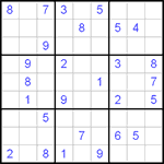 Судоку 9х9 #85 средний