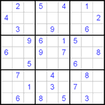 Судоку 9х9 #87 средний