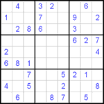 Судоку 9х9 #88 средний