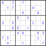 Судоку 9х9 #91 средний