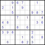 Судоку 9х9 #92 средний