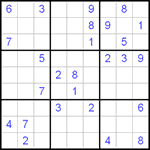 Судоку 9х9 #96 средний