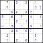 Судоку 9х9 #97 средний