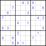 Судоку 9х9 #99 средний