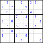 Судоку 9х9 #100 средний