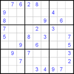 Судоку 9х9 #2 трудный