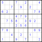 Судоку 9х9 #11 трудный