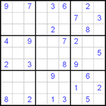 Судоку 9х9 #12 трудный