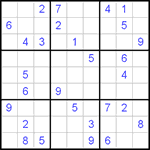 Судоку 9х9 #13 трудный