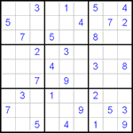 Судоку 9х9 #18 трудный