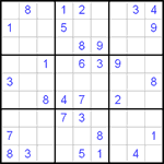 Судоку 9х9 #20 трудный