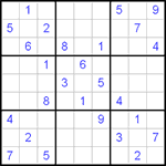 Судоку 9х9 #22 трудный