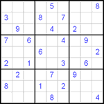 Судоку 9х9 #24 трудный