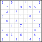 Судоку 9х9 #26 трудный