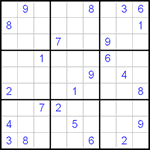 Судоку 9х9 #35 трудный