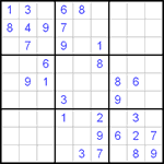 Судоку 9х9 #45 трудный