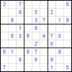 Судоку 9х9 #47 трудный