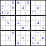 Судоку 9х9 #49 трудный