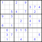 Судоку 9х9 #71 трудный