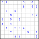 Судоку 9х9 #80 трудный