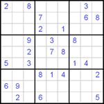 Судоку 9х9 #97 трудный