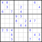 Судоку 9х9 #3 очень трудный