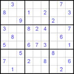 Судоку 9х9 #5 очень трудный