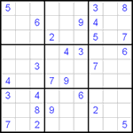 Судоку 9х9 #9 очень трудный