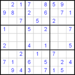 Судоку 9х9 #10 очень трудный