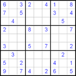 Судоку 9х9 #12 очень трудный