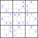 Судоку 9х9 #14 очень трудный