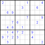 Судоку 9х9 #15 очень трудный