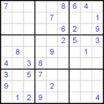 Судоку 9х9 #21 очень трудный Судоку 9х9 #21 очень трудный