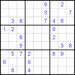 Судоку 9х9 #23 очень трудный Судоку 9х9 #23 очень трудный