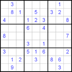 Судоку 9х9 #29 очень трудный Судоку 9х9 #29 очень трудный