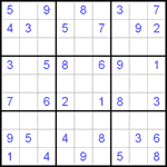 Судоку 9х9 #31 очень трудный Судоку 9х9 #31 очень трудный