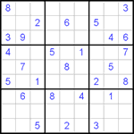 Судоку 9х9 #33 очень трудный Судоку 9х9 #33 очень трудный