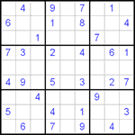 Судоку 9х9 #34 очень трудный Судоку 9х9 #34 очень трудный